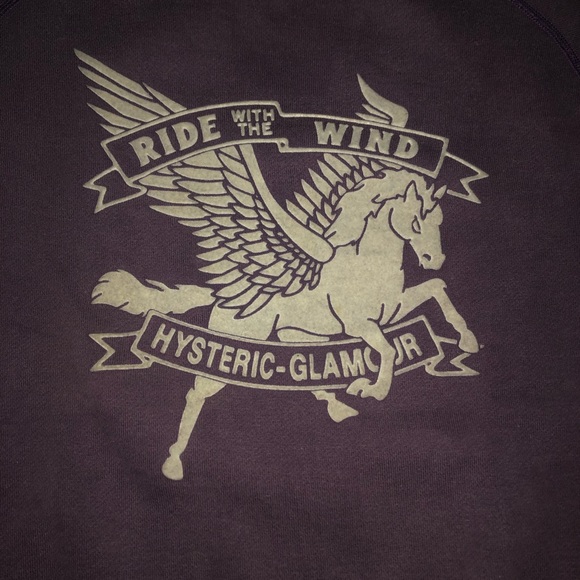 Hysteric Glamour Purple Unicorn Sweatshirt🔥 - Picture 3 of 4